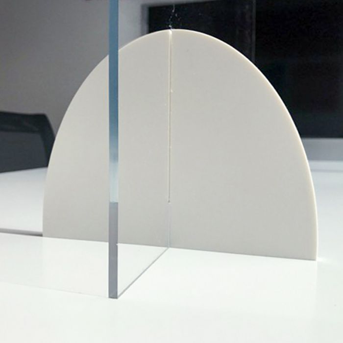 Plaque pour garde-corps TIERAL verre acrylique transparent H.120 x l.44 cm